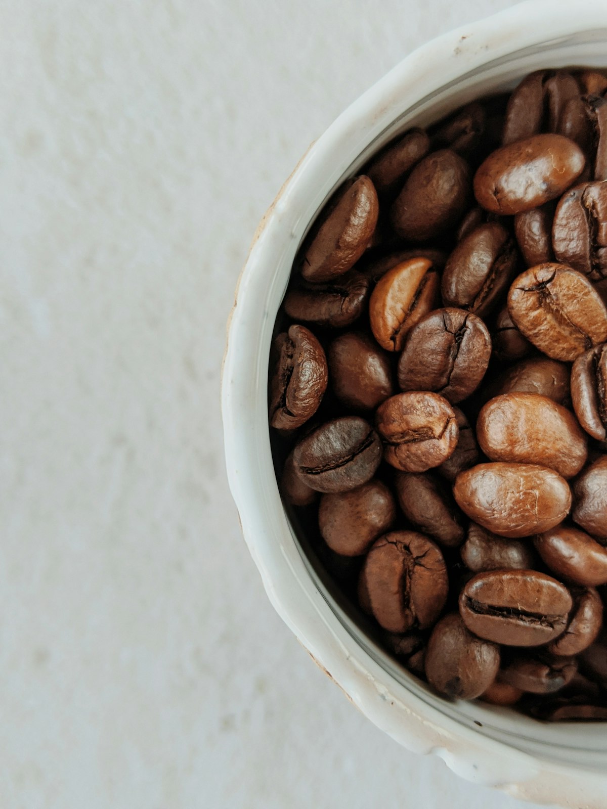 Finca Las Flores Kaffeebohnen in Schüssel